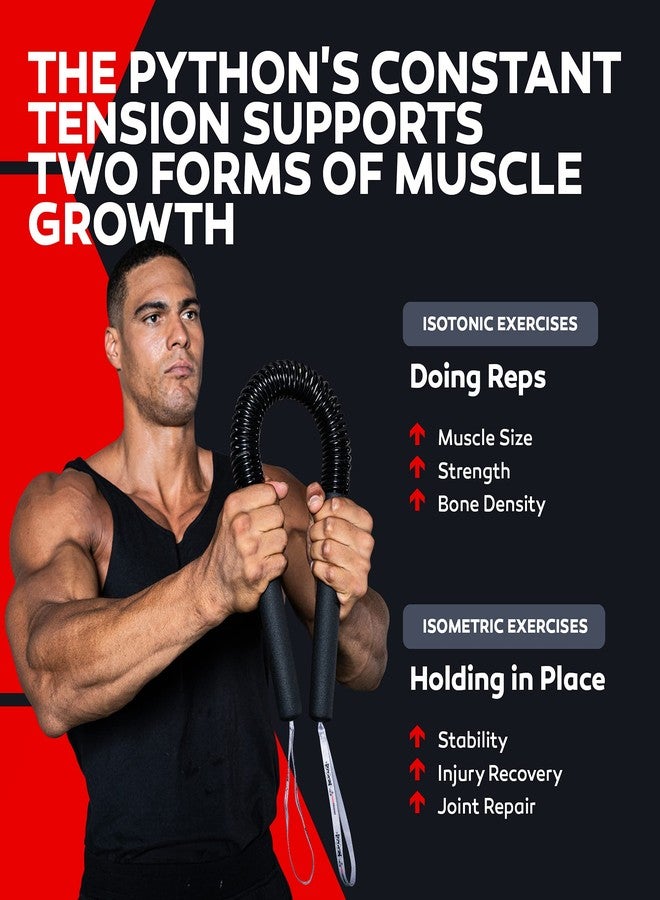 Core Prodigy Python Power Twister Bar - Upper Body Exercise for Chest, Shoulder, Forearm, Bicep and Arm Strengthening Workout Equipment by Core Prodigy (30-80 lb) - Image 4